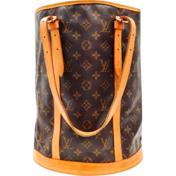 739490BS (X6) Louis Vuitton Shoulder Bag Bucket GM Brown Monogram - Picture 1 of 9